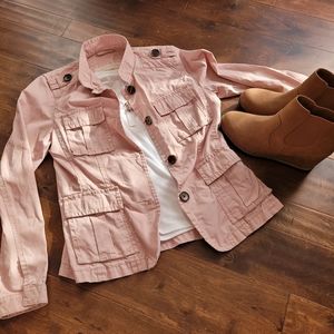Eddie Bauer Women's Dusty Pink Utility Jacket Size Medium